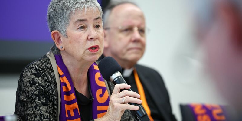 «Wir haben hier kein Heimspiel. Aber gibt es überhaupt noch Heimspiele für Katholiken in Deutschland? Ich denke: Nein.»: Irme Stetter-Karp. - Foto: Jan Woitas/dpa