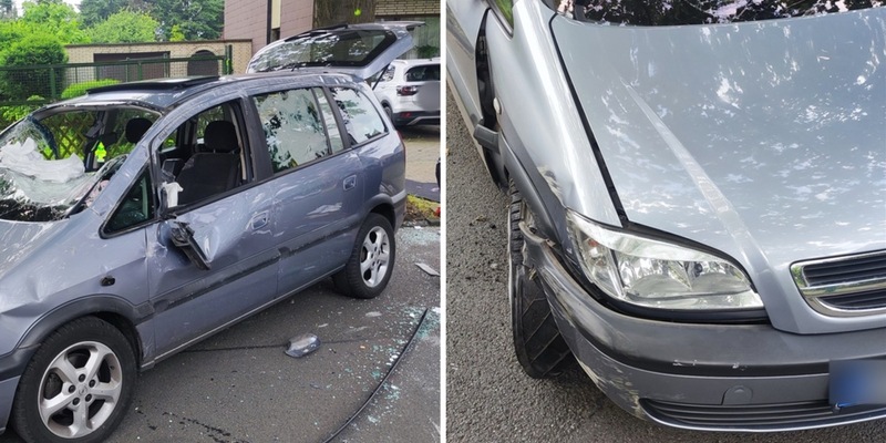 POL-DU: Neumühl: Auto kommt von der Fahrbahn ab und überschlägt sich - drei Leichtverletzte - Foto: presseportal.de