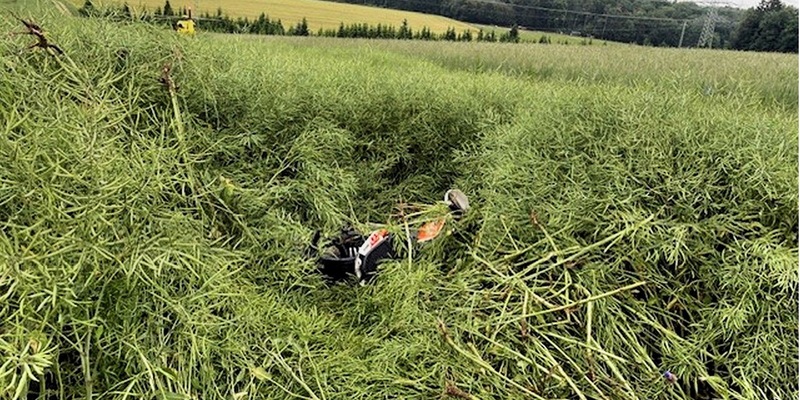 POL-PPWP: Kontrolle verloren und gestürzt - Foto: presseportal.de