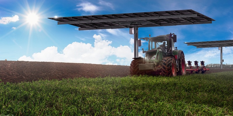 AGRI-PV mit zweiachsigem Nachführsystem / Vorstellung der Neuentwicklung auf der Fachmesse Intersolar - Foto: presseportal.de