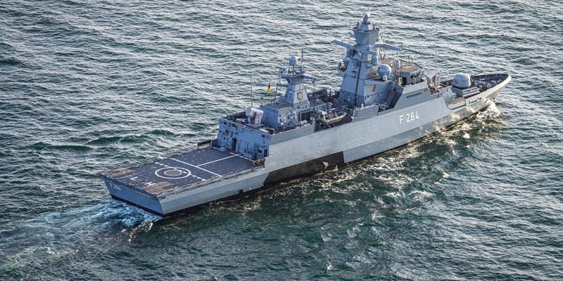 Korvette Ludwigshafen am Rhein legt am Tag der Bundeswehr Richtung Libanon ab - Foto: presseportal.de