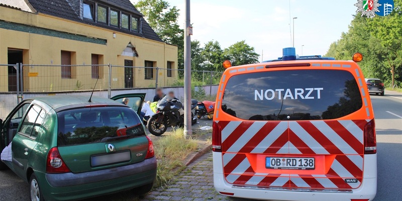 POL-OB: Gefährliche Fahrweise eines Kradfahrers endete mit Verkehrsunfall - Foto: presseportal.de