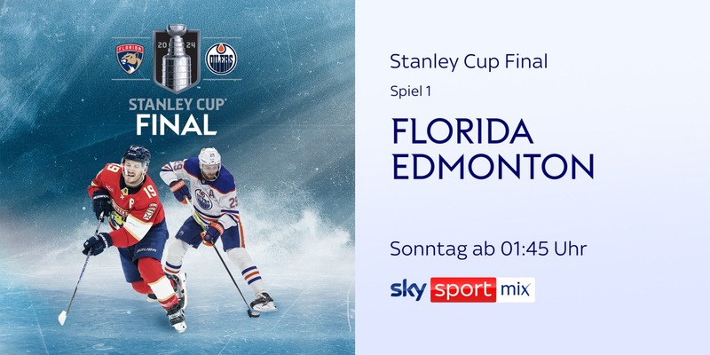 Leon Draisaitl dem großen Traum zum Greifen nah: die komplette Finalserie um den Stanley Cup zwischen den Edmonton Oilers und den Florida Panthers ab dem Wochenende live bei Sky Sport - Foto: presseportal.de