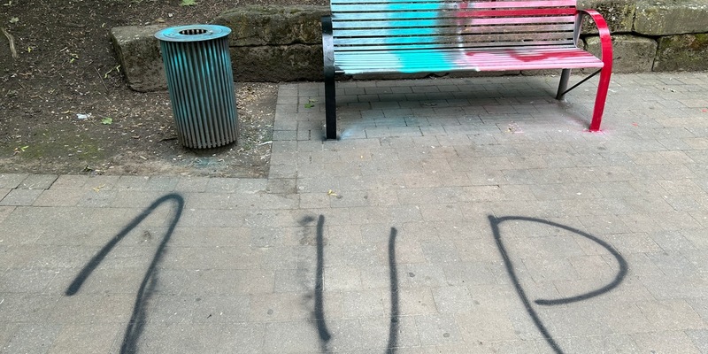 POL-PDLD: Sitzbank An Fronte Diez beschmiert - Zeugen gesucht - Foto: presseportal.de