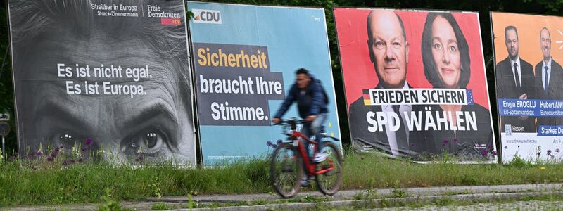 Heute schließen die Union, Grüne und Linke ihren Europawahlkampf ab. - Foto: Arne Dedert/dpa