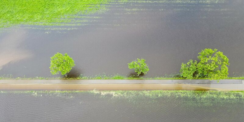 Ganze Wiesen und Felder sind nach den anhaltenden Regenfällen überschwemmt. Das hat auch Folgen für die Landwirtschaft. - Foto: Marius Bulling/onw-images/dpa