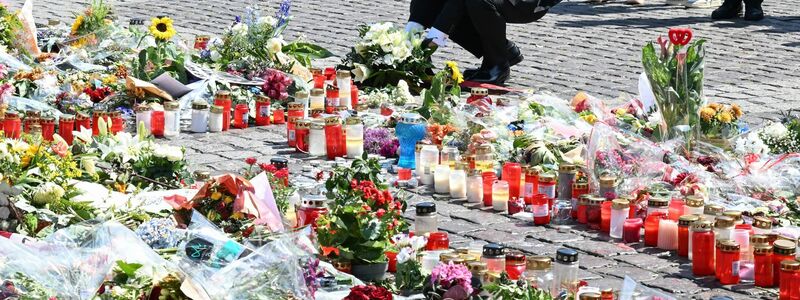 Bundespräsident Frank-Walter Steinmeier legt einen Trauerkranz nieder. - Foto: Bernd Weißbrod/dpa