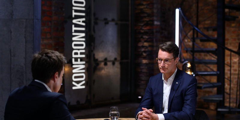 Hendrik Wüst bei Markus Feldenkirchen in der ARD: K-Frage weiter offen - Foto: presseportal.de