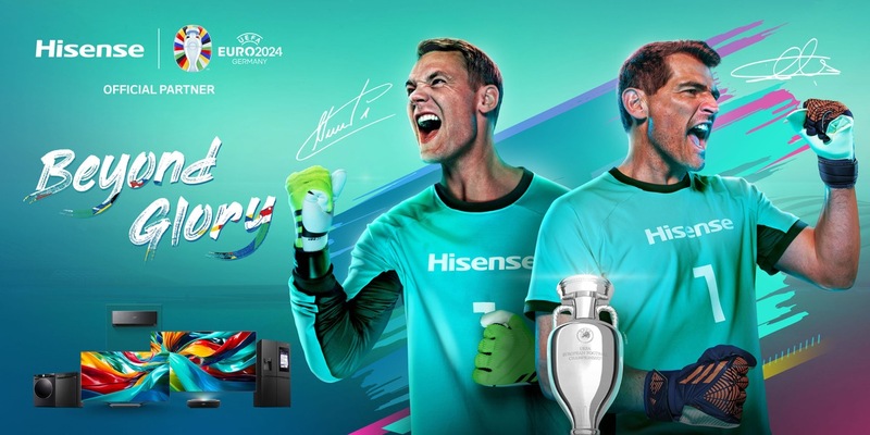 In Fußballstimmung: Hisense ist startklar für die UEFA EURO 2024 - Foto: presseportal.de