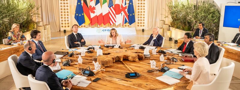 Die Staats- und Regierungschefs aus den sieben Industrienationen USA, Kanada, Großbritannien, Frankreich, Italien, Deutschland und Japan treffen sich im italienischen Borgo Egnazia bei Bari zu ihrem jährlichen Gipfel. - Foto: Michael Kappeler/dpa