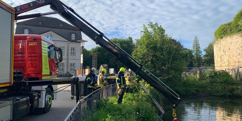 FW-DT: Amtshilfe für die Polizei am Schlossgraben Detmold - Foto: presseportal.de