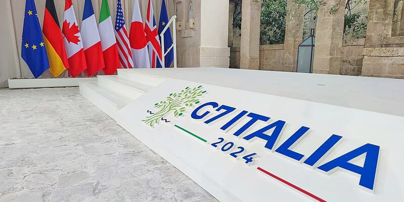 Logo von G7-Gipfel im Juni 2024 - Foto: über dts Nachrichtenagentur