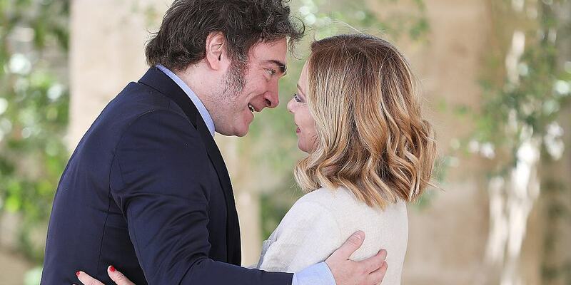 Javier Milei und Giorgia Meloni am 14.06.2024 - Foto: über dts Nachrichtenagentur