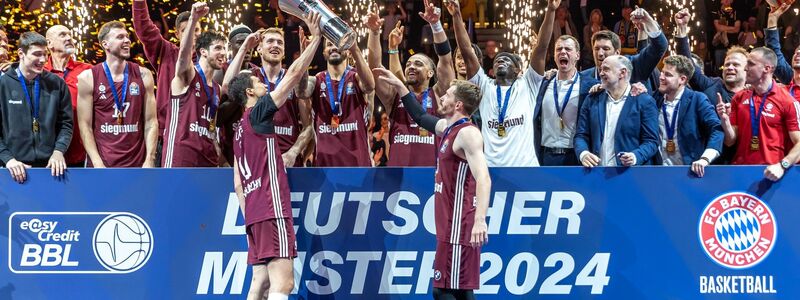 Der FC Bayern München gewann bei Alba Berlin und feierte die deutsche Meisterschaft. - Foto: Andreas Gora/dpa