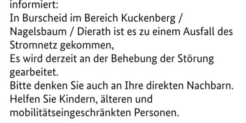 FW Burscheid: Beschädigte Gasleitung sorgt für Großeinsatz und Stromausfall - Foto: presseportal.de