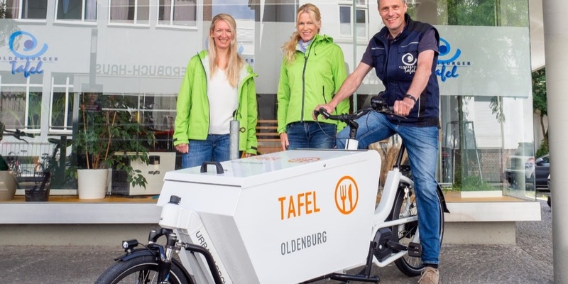 mein-dienstrad.de unterstützt die Oldenburger Tafel mit einem Lastenrad - Foto: presseportal.de