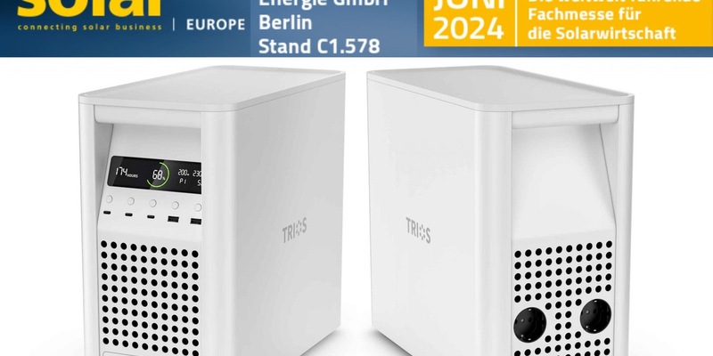 Sonnenrepublik GmbH auf der Intersolar 2024 in München / An unserem Stand C1.578 stellen wir unseren Universalspeicher TRIOS und weitere Neuigkeiten vor - Foto: presseportal.de