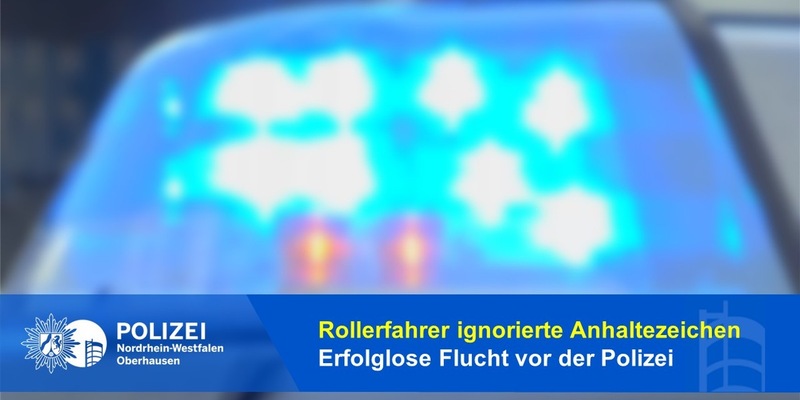 POL-OB: Rollerfahrer ignorierte Anhaltezeichen / Erfolglose Flucht vor der Polizei - Foto: presseportal.de