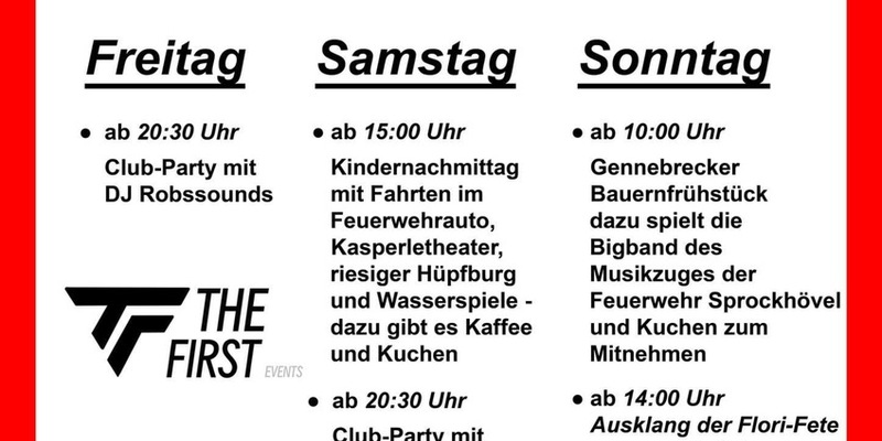 FW-EN: Löschzug Gennebreck feiert Flori-Fete & 125-jähriges Jubiläum - Foto: presseportal.de