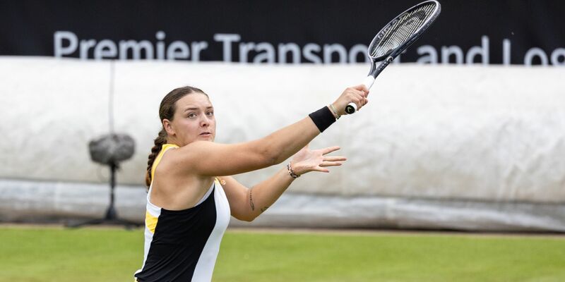 Jule Niemeier sorgte in Bad Homburg für eine Überraschung. - Foto: Hannes P Albert/dpa