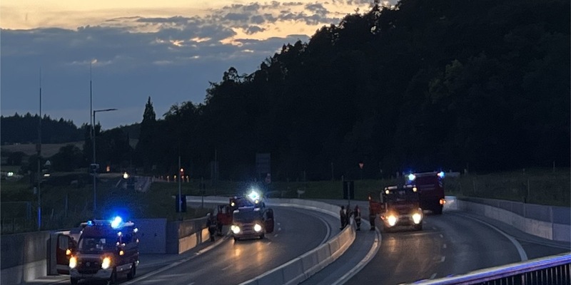 FW Reichenau: Pressemitteilung: Feuerwehreinsatz wegen ausgelöster Brandmeldeanlage im Tunnel B33, 18.06.2024, Reichenau-Waldsiedlung - Foto: presseportal.de