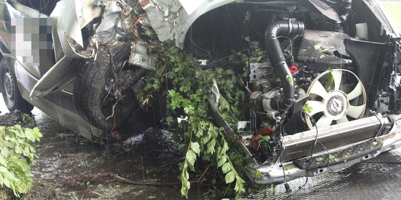 POL-MI: Sprinter kracht gegen Baum - Foto: presseportal.de