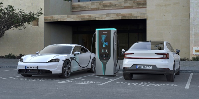 XCharge präsentiert auf der Power2Drive Europe seine Ladelösungen für die Transformation hin zur E-Mobility / Im Rahmen der Messe ist zum ersten Mal die neue und kompakte Ladestation C7 Slim zu sehen - Foto: presseportal.de