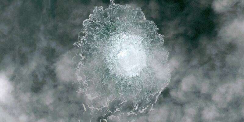 Im September 2022 hatte es Explosionen an den Nord-Stream-Gasleitungen gegeben, die von Russland nach Deutschland führen. Aus mehreren Lecks waren tagelang große Mengen Gas ausgetreten. - Foto: -/ESA/dpa