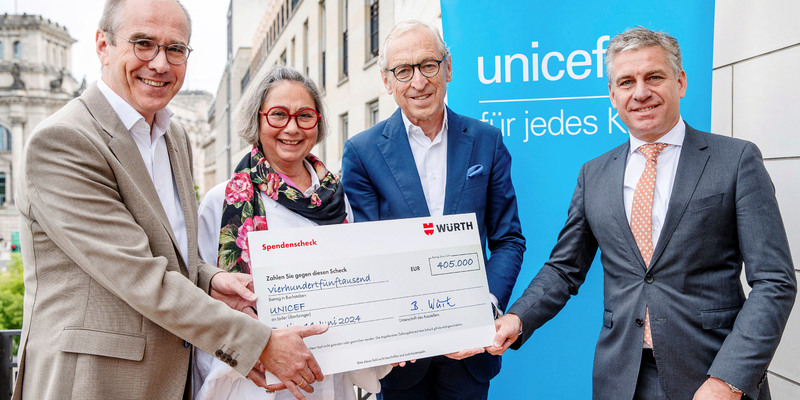 Würth-Gruppe spendet an UNICEF - Foto: UNICEF/Zimmermann über pressetext.de