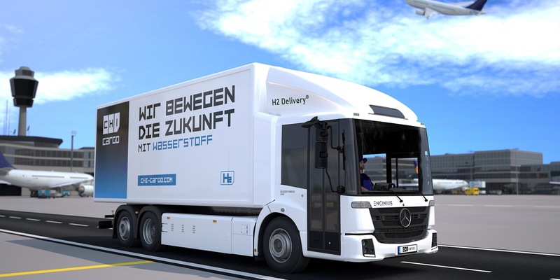 EVENT: Wasserstoff bewegt - nachhaltige Logistik am Flughafen Frankfurt / CHI setzt auf Wasserstoff und bringt H2-LKW von ENGINIUS in den Praxiseinsatz am Flughafen Frankfurt - Foto: presseportal.de