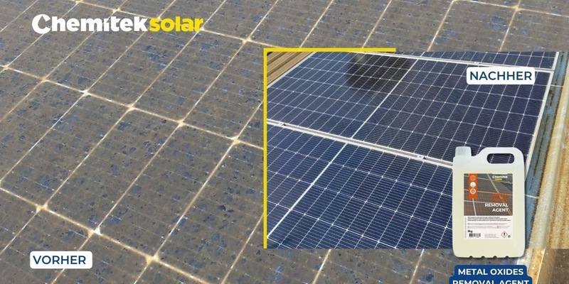 Chemitek Solar erweitert sein Sortiment an Solarreinigungslösungen um den neuen Metal Removal Agent - Foto: presseportal.de