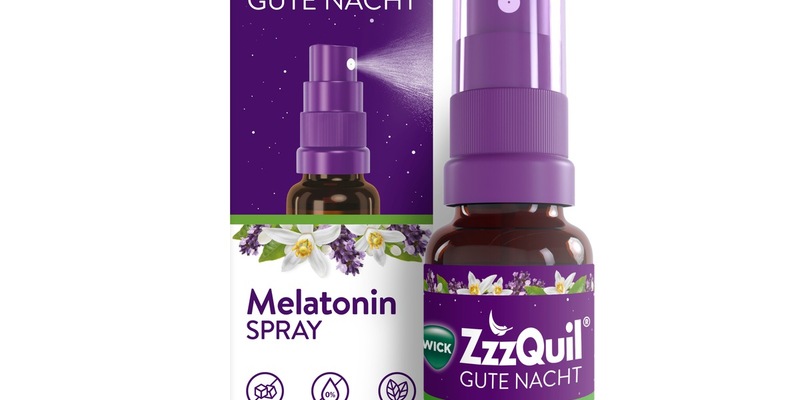 NEU: WICK ZzzQuil® Gute Nacht Spray mit Melatonin / Die Einschlafhilfe* im einfach anzuwendenden Sprayformat - Foto: presseportal.de