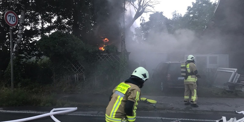 FW-BOT: Brand an einer Garage in Kirchhellen - Foto: presseportal.de