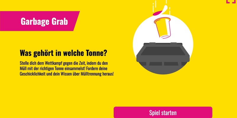 Blitzschneller Trennspaß: Neues Online-Spiel Garbage Grab trainiert richtige Mülltrennung und Geschicklichkeit - Foto: presseportal.de