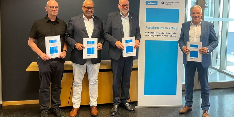 Risikomanagement bei Naturgefahren: Debeka und Handwerkskammer Koblenz präsentieren Leitfaden - Foto: presseportal.de