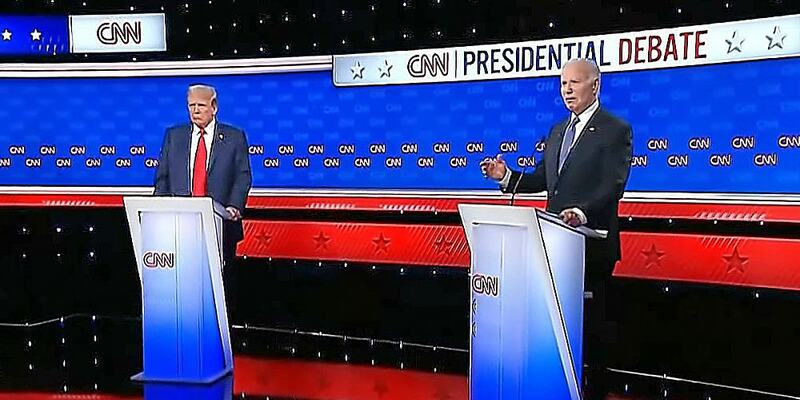 TV-Duell zwischen Trump und Biden am 27.06.2024 - Foto: über dts Nachrichtenagentur
