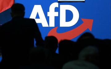 Logo auf AfD-Parteitag (Archiv) - Foto: über dts Nachrichtenagentur