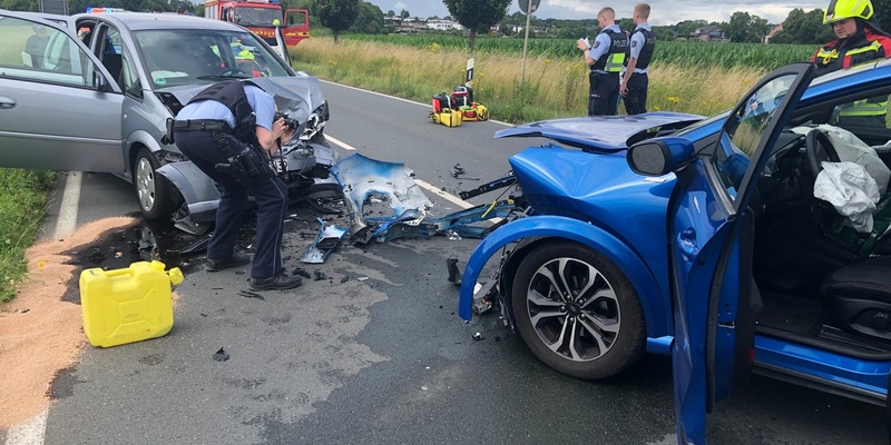 FW-WAF: Frontalzusammenstoß - Foto: presseportal.de