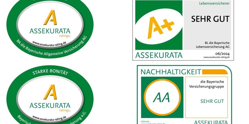 Die Bayerische erzielt im Assekurata-Nachhaltigkeitsrating ein AA (sehr gut) und der Versicherungskonzern bestätigt Spitzenbewertungsgruppe für Töchter und Mutter - Foto: presseportal.de