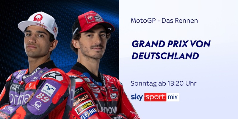 Der MotoGP(TM) Grand Prix am Sachsenring: das größte Einzelsportevent Deutschlands am Wochenende live bei Sky Sport - Foto: presseportal.de