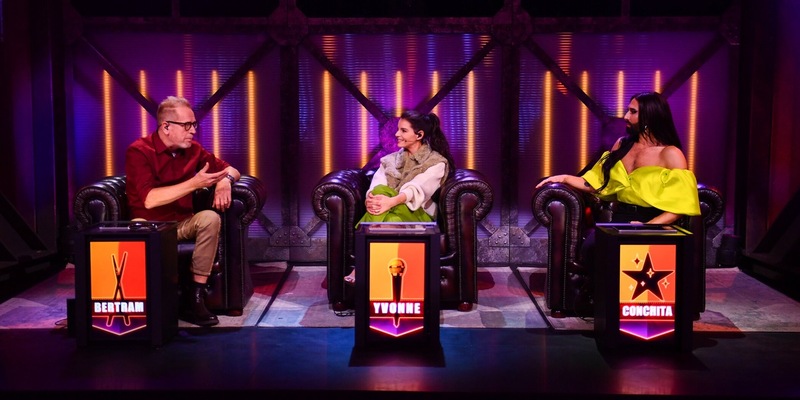 Bertram Engel Yvonne Catterfeld Conchita Wurst The Tribute - Die Show der Musiklegenden - Foto: Seven.One/ Julia Feldhagen, presseportal.de