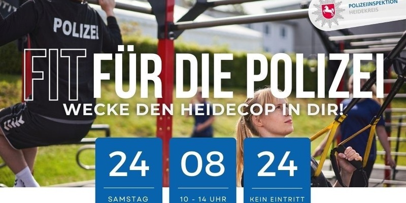 POL-HK: +++ SAVE THE DATE +++ Fit für die Polizei - wecke den Heidecop in Dir! - Foto: presseportal.de
