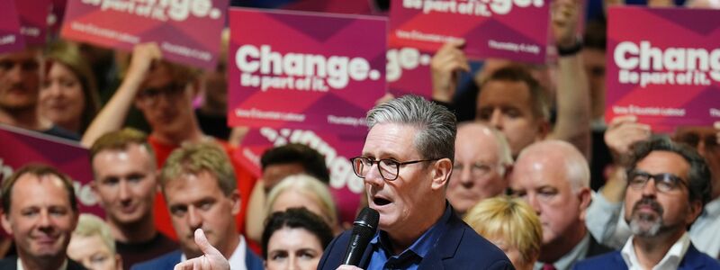 Labour-Chef Keir Starmer dürfte neuer Premierminister werden. - Foto: Andrew Milligan/PA Wire/dpa