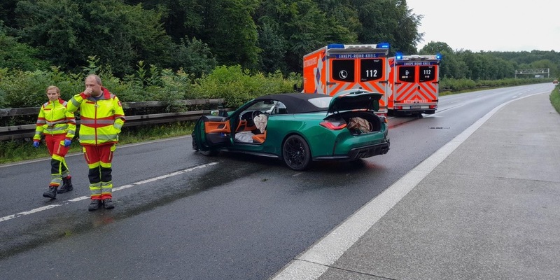 FW-EN: PKW verunfallt auf Autobahn - Foto: presseportal.de