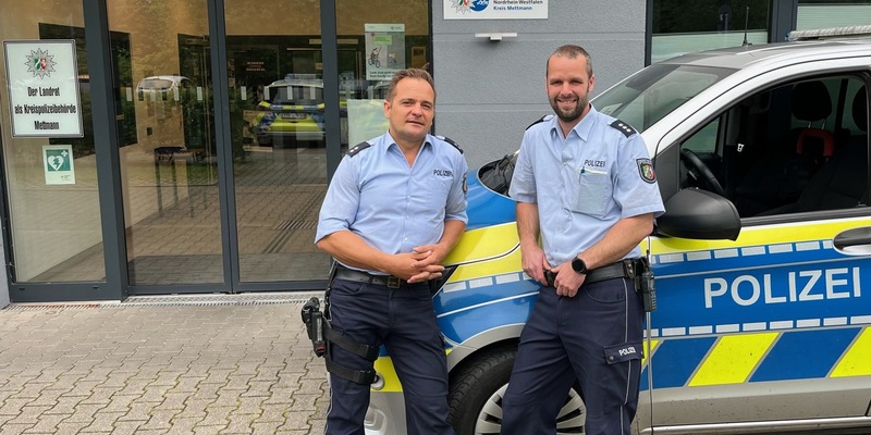 POL-ME: Neue Bezirksdienstbeamte in Ratingen-Tiefenbroich: Marco Peisker und Tim Bittner - Ratingen - 2407017 - Foto: presseportal.de
