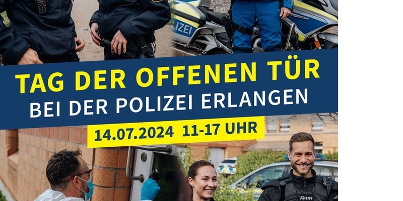 POL-MFR: (708) Tag der offenen Tür der Polizei Erlangen - Einladung - Foto: presseportal.de