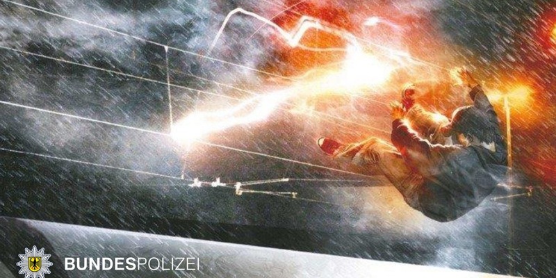 Bundespolizeidirektion München: Schwer verletzt nach Stromunfall / 14-Jähriger kletterte auf Kesselwagen und griff in Oberleitung - Foto: presseportal.de