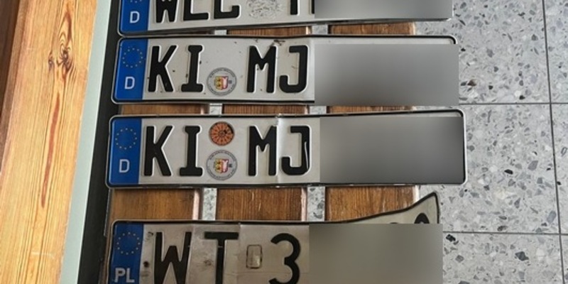 BPOL-FL: Harrislee - Fahrer ohne Führerschein und gestohlenen Autokennzeichen kontrolliert - Foto: presseportal.de