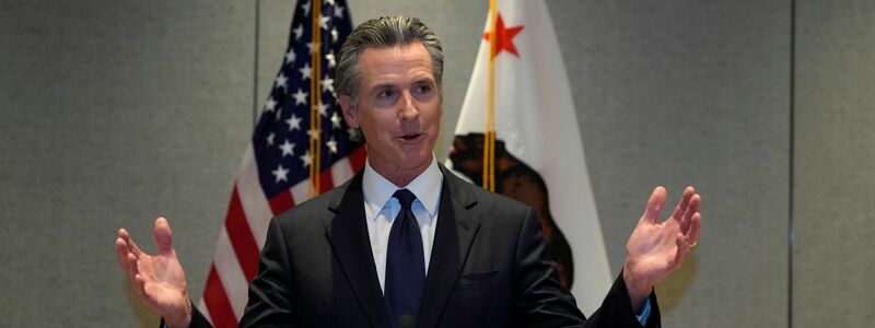 Gavin Newsom werden Ambitionen aufs Weiße Haus nachgesagt. (Archivbild) - Foto: Ng Han Guan/AP/dpa