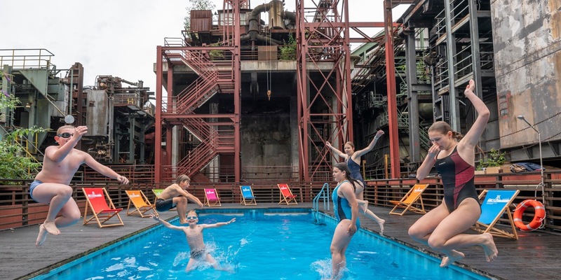Werksschwimmbad auf Zollverein erfolgreich eröffnet / Coolster Pool im Westen bis zum 25. August 2024 geöffnet - Foto: presseportal.de